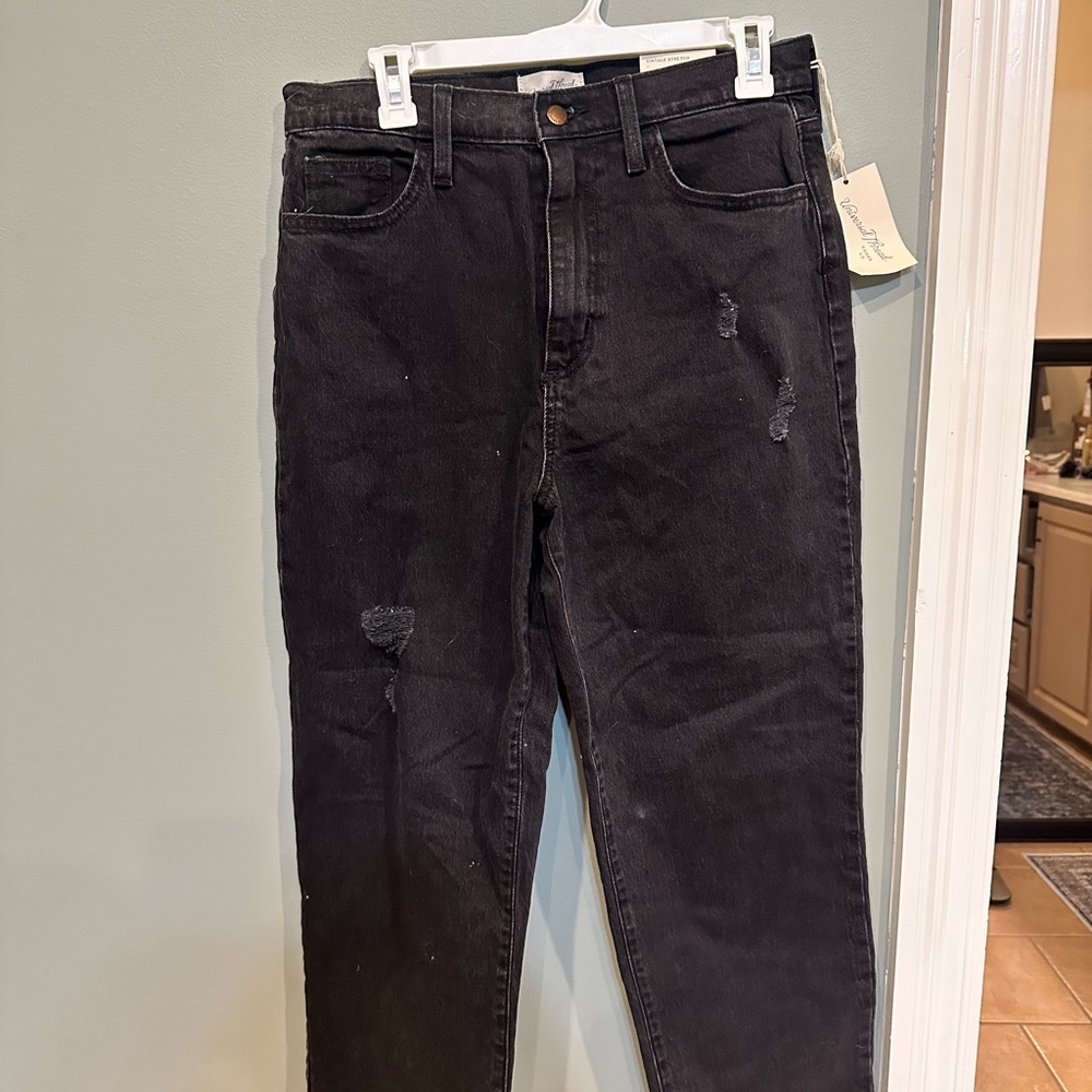 Universal Thread Black Distressed Boyfriend Jeans